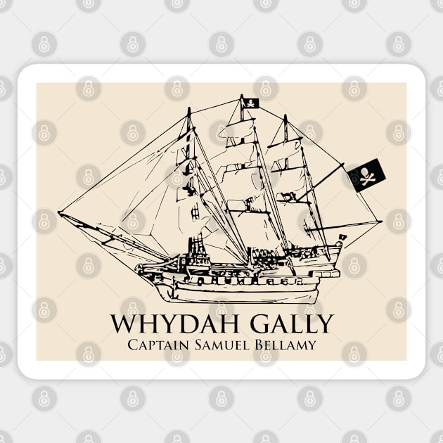 Whydah Gally - Captain Samuel Bellany Sticker by Lakeric